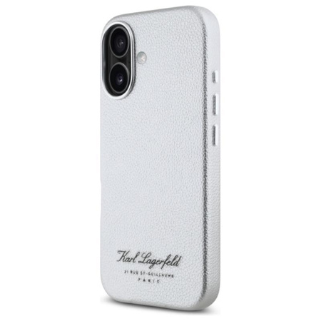 Karl Lagerfeld Hotel RSG - Coque pour iPhone 16 (gris)