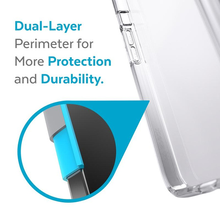 Speck Presidio Perfect-Clear + Ombre - iPhone 13 tok MICROBAN bevonattal (Clear/Atmosphere Fade)