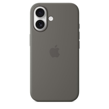 Apple Silicone Case - Coque en silicone avec MagSafe pour iPhone 16 (Mountain Grey)