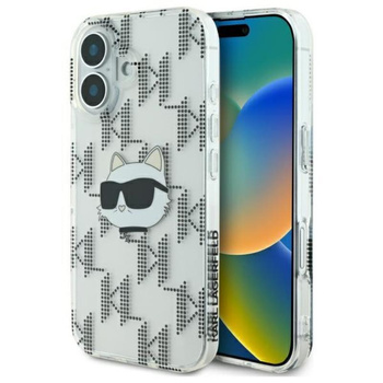 Karl Lagerfeld IML Choupette Head Electroplated - iPhone 16 tok (átlátszó)