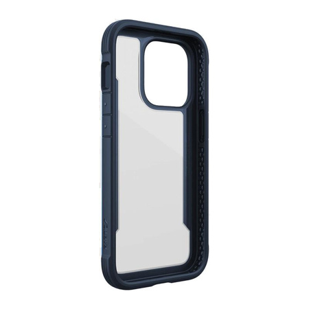 X-Doria Raptic Shield - Coque en aluminium pour iPhone 14 Pro (Testé en chute 3m) (Bleu Marine)