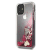 Guess Liquid Glitter Hearts - pouzdro pro iPhone 11 (Raspberry)