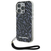 Karl Lagerfeld Zebra With Cord - Étui pour iPhone 16 Pro (violet)