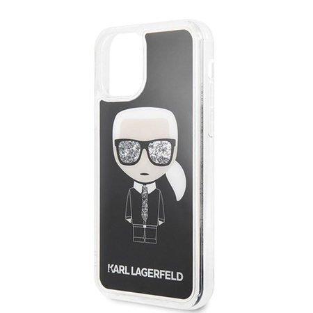 Karl Lagerfeld Iconic Glitter - iPhone 11 Pro Tasche (Schwarz)