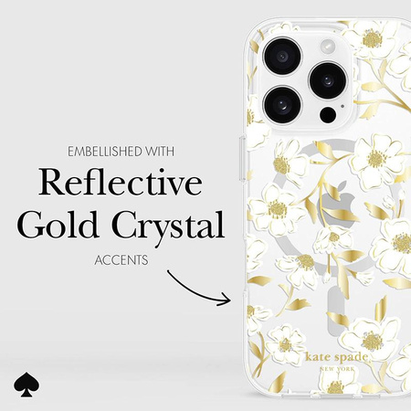 Kate Spade New York Protective Gems MagSafe - iPhone 16 Pro tok (Sunshine Floral)