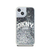 DKNY Liquid Glitter Big Logo - Coque iPhone 15 / 14 / 13 (noir)