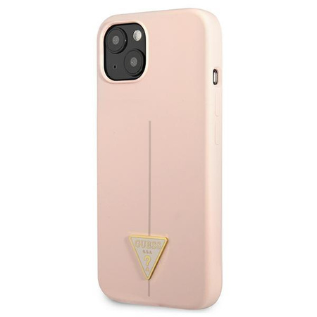 Guess Silicone Triangle Logo - iPhone 13 mini Case (pink)