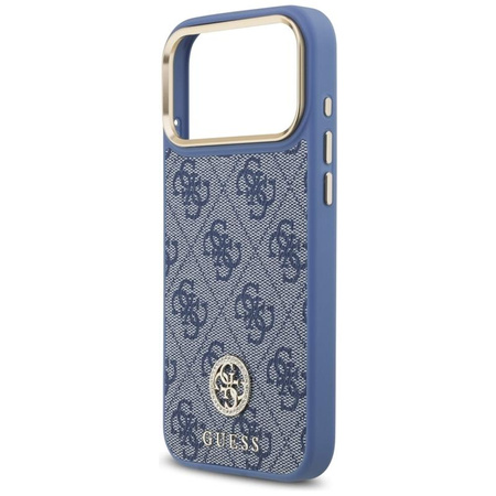 Guess 4G Strass Logo MagSafe - Case iPhone 17 Pro Max (Blue)