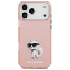 Karl Lagerfeld IML Aquarelle Choupette & Logo MagSafe - Case iPhone 17 Pro (Pink)