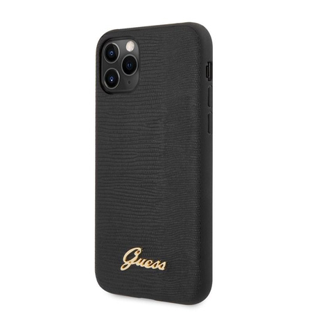 Guess Lizard Tasche - iPhone 11 Pro Tasche (Schwarz)