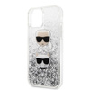 Karl Lagerfeld Liquid Glitter Hearts - pouzdro pro iPhone 11