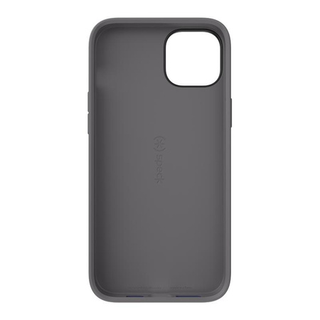 Speck CandyShell Pro - Coque pour iPhone 14 Plus avec revêtement MICROBAN (Bleu prussien / Gris nuageux)