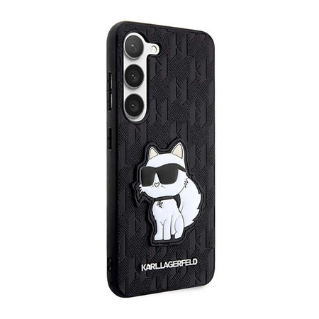 Karl Lagerfeld NFT Saffiano Monogram Choupette - Samsung Galaxy S23+ tok (fekete)