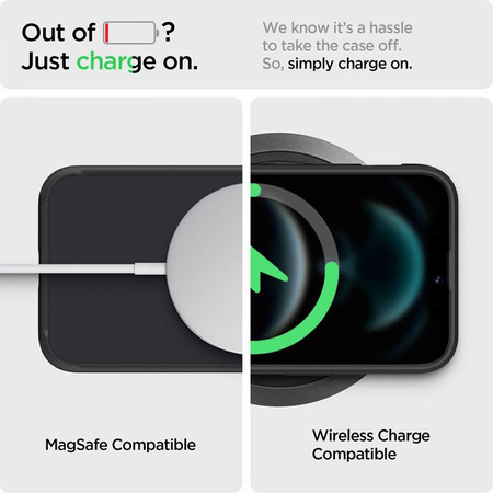 Spigen Ultra Hybrid - Hülle für iPhone 13 (mattes Frostschwarz)