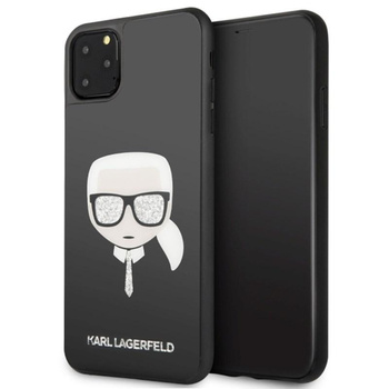 Karl Lagerfeld Double Layers Glitter Head - iPhone 11 Pro Max tok (fekete)