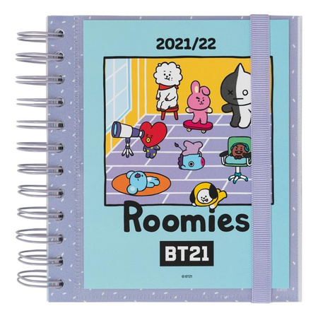 BT21 - Školní kalendář / plánovač 2021/2022 (modrý)