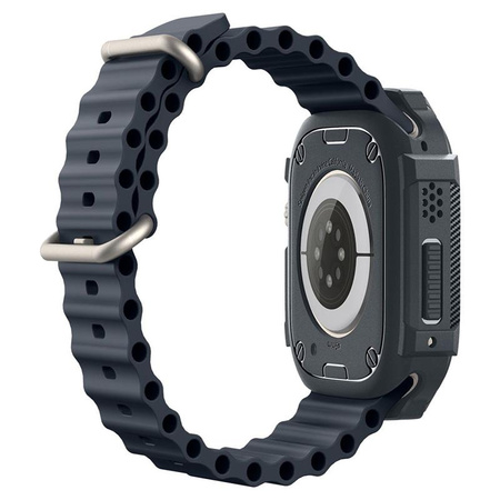 Spigen Rugged Armor - Pouzdro pro Apple Watch Ultra 1/2 49 mm (Tmavě šedé)