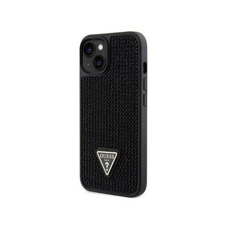 Guess Rhinestone Triangle - Etui iPhone 14 (czarny)