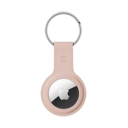 Crong Silicone Case with Key Ring - Apple AirTag Keyring (sand pink)