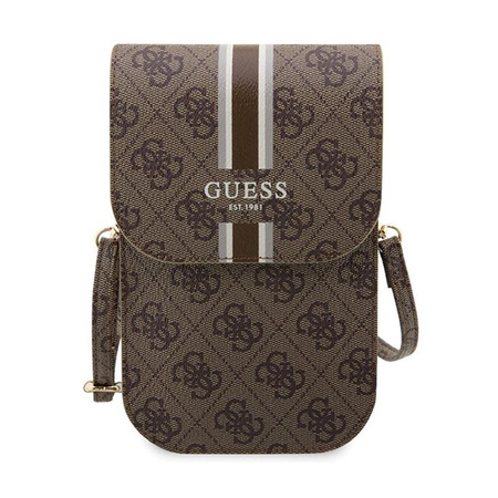 Guess 4G Stripes - Sacoche pour téléphone portable (marron)