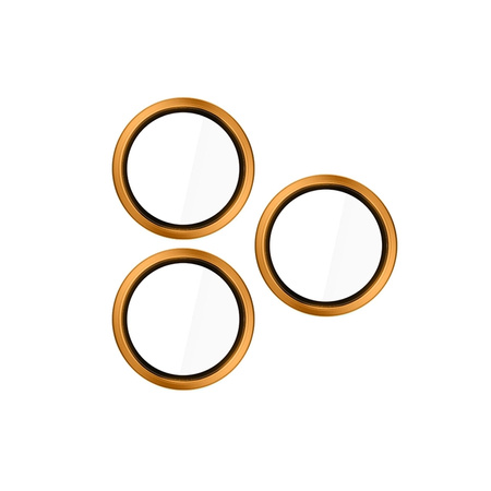 3mk HARDY Lens Protection Pro - Sklo na objektiv fotoaparátu iPhone 17 Pro / iPhone 17 Pro Max (Orange)