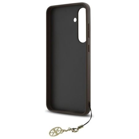 Kolekce Guess 4G Charms - pouzdro pro Samsung Galaxy S24 FE (hnědé)
