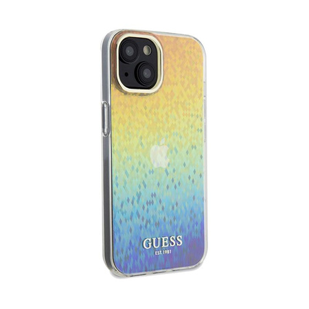 Guess IML Faceted Mirror Disco Iridescent - iPhone 14 Tasche (Iridescent)