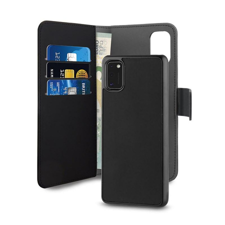 PURO Wallet Detachable - Etui 2w1 Samsung Galaxy A41 (czarny)