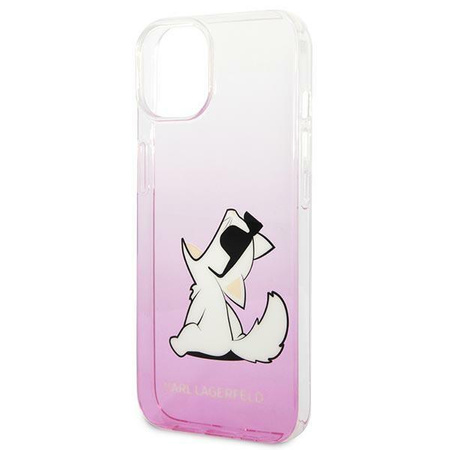 Karl Lagerfeld Choupette Fun Sunglasses - pouzdro pro iPhone 14 Plus (růžové)