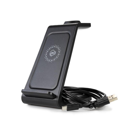 WEKOME WP-U168 Pop Digital Series - bezdrátová nabíječka 3 v 1 pro iPhone, AirPods a Apple Watch (černá)