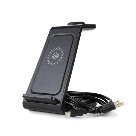 WEKOME WP-U168 Pop Digital Series - Chargeur sans fil 3-en-1 pour iPhone, AirPods et Apple Watch (Noir)