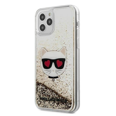 Karl Lagerfeld Liquid Glitter Choupette - iPhone 12 Pro Max Case (Gold)