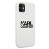 Karl Lagerfeld Silicone Stack Logo - pouzdro pro iPhone 11 (bílé)
