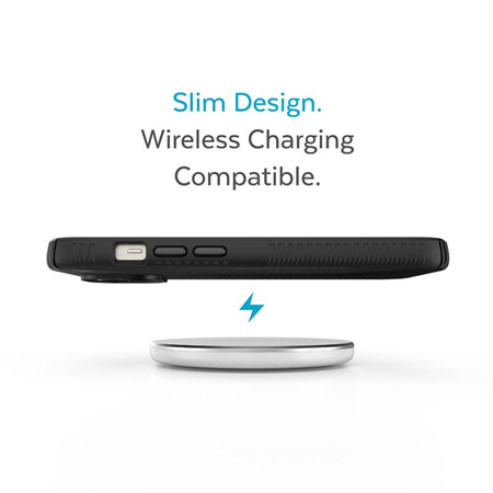 Presidio2 Grip - Case for iPhone 15 Plus / 14 Plus with MICROBAN coating (Black / Black / White)