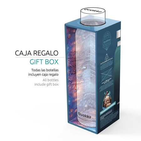 Quokka Solid With Strap - Bouteille thermique en acier inoxydable de 630 ml avec sangle (ardoise)