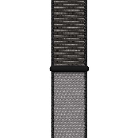 Crong Nylon - Sportovní řemínek pro Apple Watch 44/45/46/49 mm (Noční šedá)