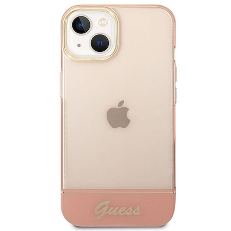 Guess Translucent - iPhone 14 Plus tok (rózsaszín)
