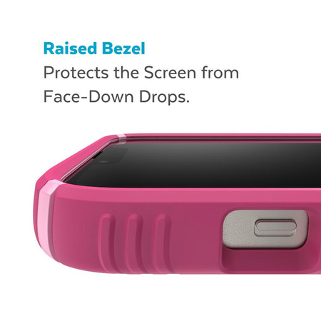 Speck Presidio2 Grip MagSafe - protiskluzové pouzdro pro iPhone 14 / iPhone 13 (Digitalpink / Blossompink / White)