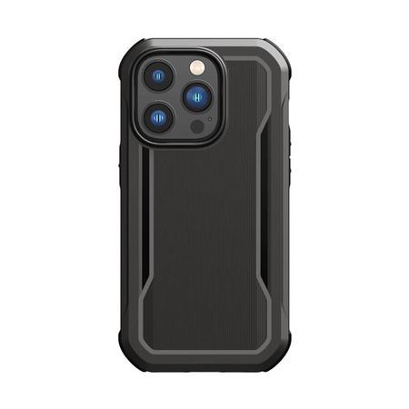 X-Doria Raptic Fort Built MagSafe - Armored iPhone 14 Pro Case (Drop-Tested 6m) (Black)