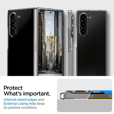 Spigen Airskin - Etui pour Samsung Galaxy Z Fold 6 (Crystal Clear)
