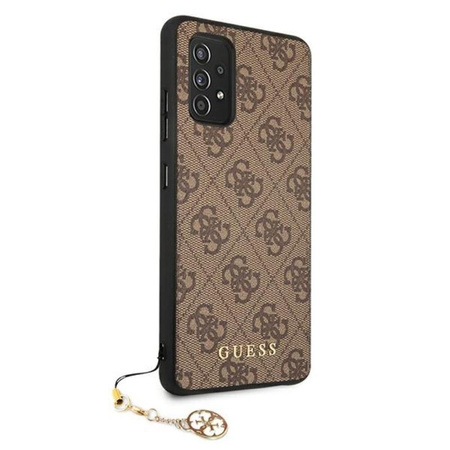 Guess 4G Charms Collection - Etui Samsung Galaxy A52 / A52S (brązowy)
