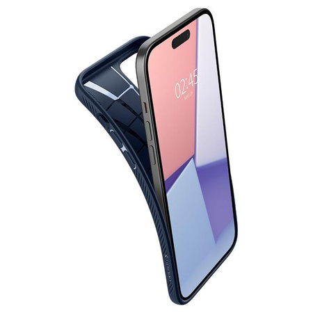 Spigen Liquid Air - Coque pour iPhone 15 (Bleu marine)
