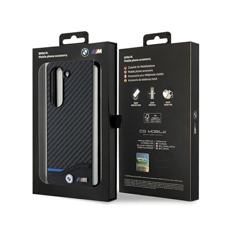 BMW Leather Carbon - Case for Samsung Galaxy Z Fold 5 (Black)