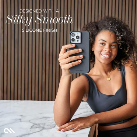 Case-Mate Silicone MagSafe - pouzdro pro iPhone 15 Pro (černé)