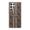 Guess 4G Printed Stripe - Case for Samsung Galaxy S23 Ultra (Brown)