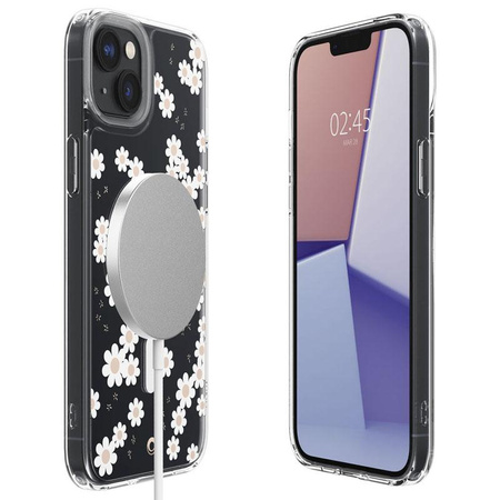 Spigen Cyrill Cecile MagSafe - Case for iPhone 14 (White Daisy)