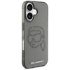 Karl Lagerfeld IML Rhinestones Karl Head - pouzdro pro iPhone 16 (černé)