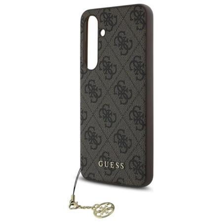 Guess 4G Charms Kollektion - Samsung Galaxy S24 FE Tasche (braun)
