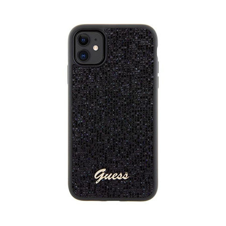 Guess Disco Metal Script - pouzdro pro iPhone 11 (černé)