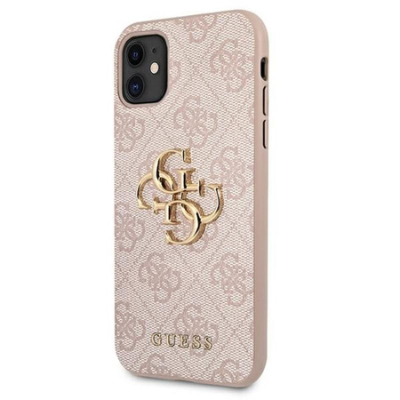 Guess 4G Big Metal Logo - pouzdro pro iPhone 11 (růžové)